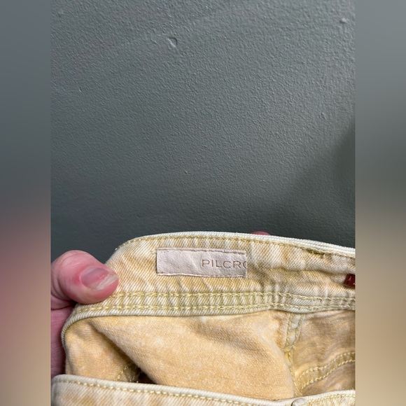 Anthropologie Pilcro The Slim Boyfriend yellow jeans - Picture 7 of 10